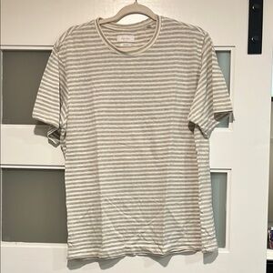 Striped Gray Short Sleeve Tee